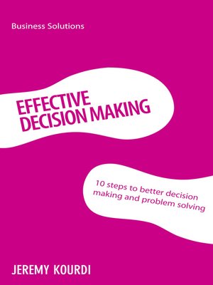 cover image of Effective Decision Making